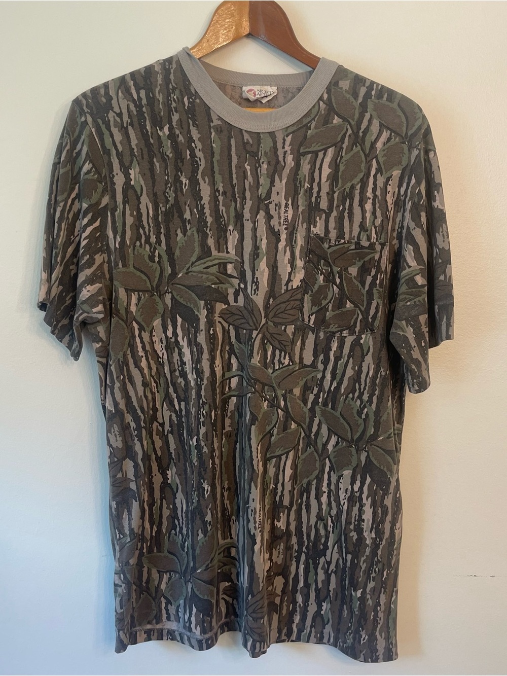 70s Realistic Real Tree Camo Paper thin single stitch tee XXL